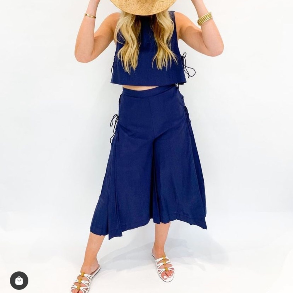 Boutique Crop Top and Culottes Matching Set